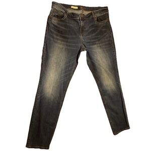 Kut From The Kloth  Med/Dark Wash Straight Leg‎ Denim Jeans 16 Slouchy Boyfriend